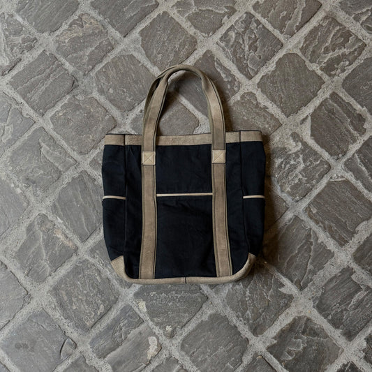 TOTE BAG - BLACK/TAN
