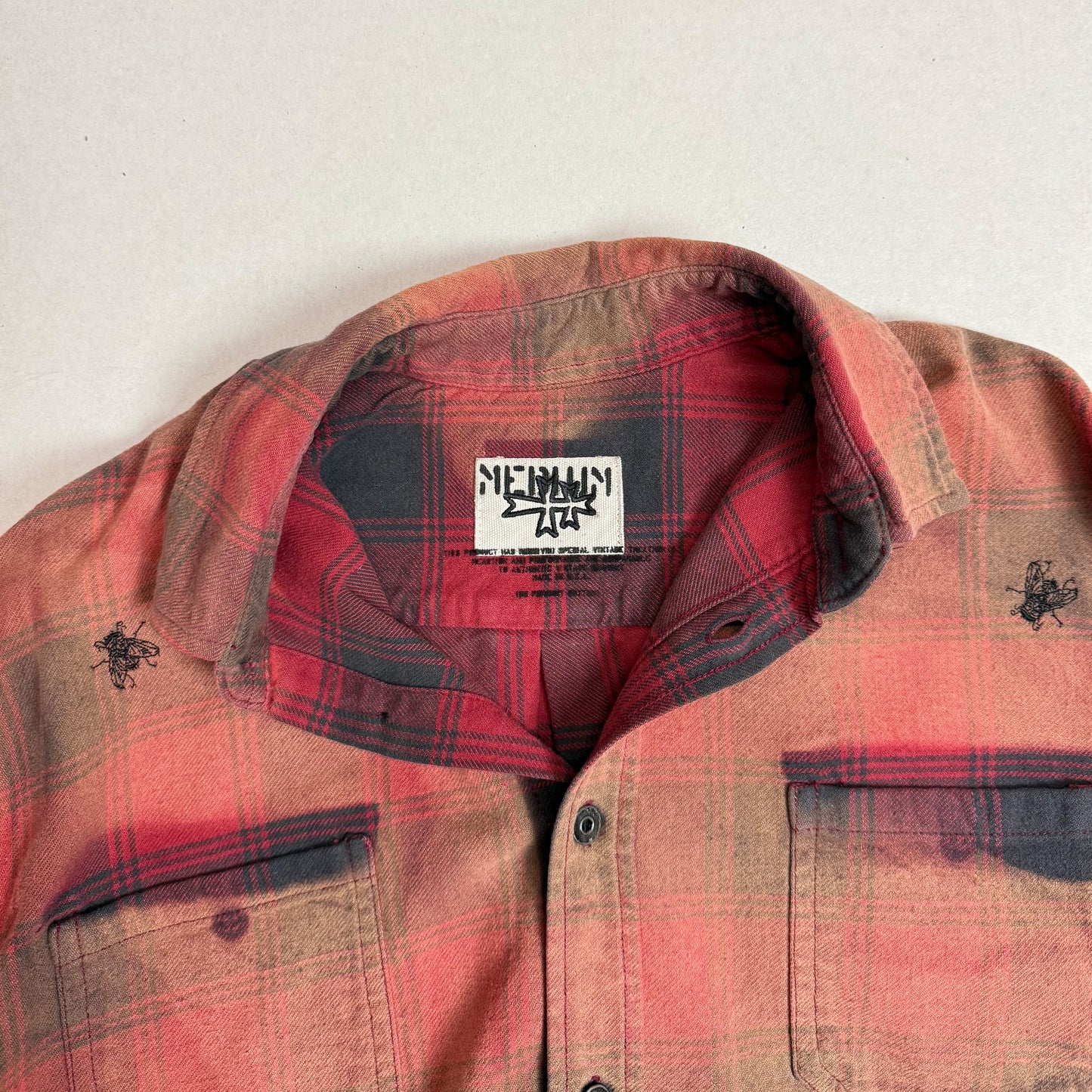 Aged Flannel - RED