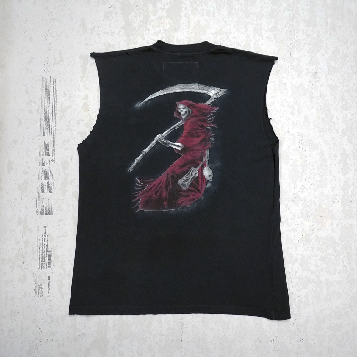 Reaper Cut Off Tee - Aged Black
